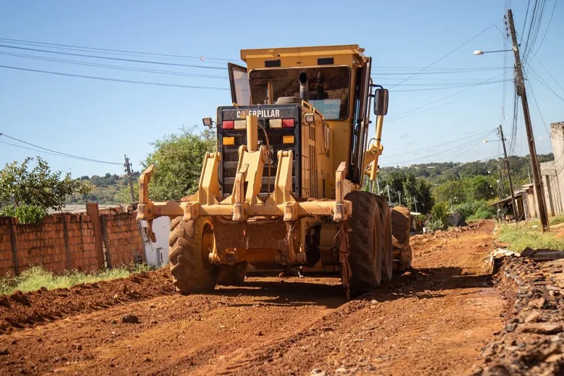 Obras no Residencial Jardim Paiva. Foto: Prefeitura de Novo Gama.