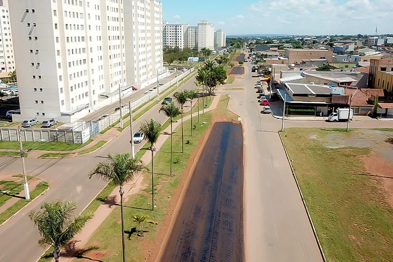 Novos estacionamentos e um novo retorno estão sendo feitos. Foto: SECOM-PMVG