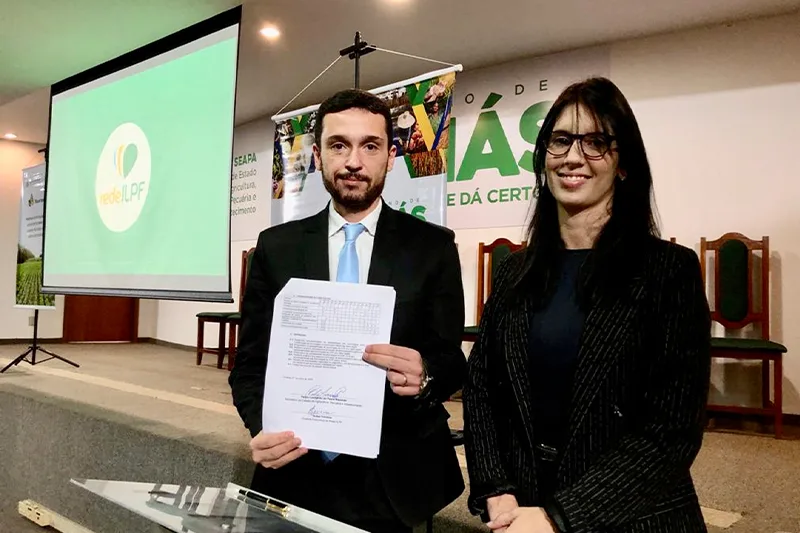 Secretário Pedro Leonardo Rezende, titular da Seapa, em evento que formalizou Acordo de Cooperação Técnica (ACT) com a Rede ILPF. Foto: Seapa.