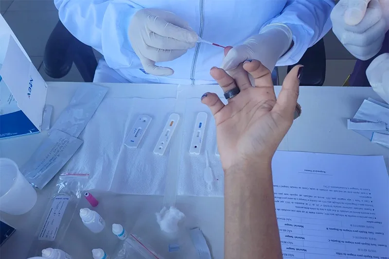 Secretaria de Estado da Saúde (SES-GO) realiza ações preventivas para diagnóstico das hepatites virais e também dispensação de medicamentos. Foto: Arquivo SES-GO.