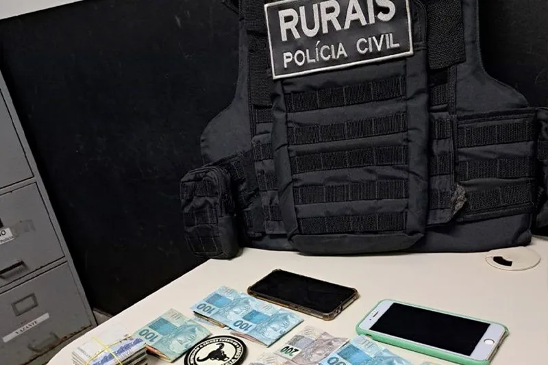 Durante as buscas e prisões em quatro estados, foram apreendidos veículos, computadores, embalagens utilizadas para a falsificação dos defensivos, além dos produtos para a falsificação e em uma das residências, foram apreendidos R$ 12 mil. Foto: Divulgação/ PCGO.