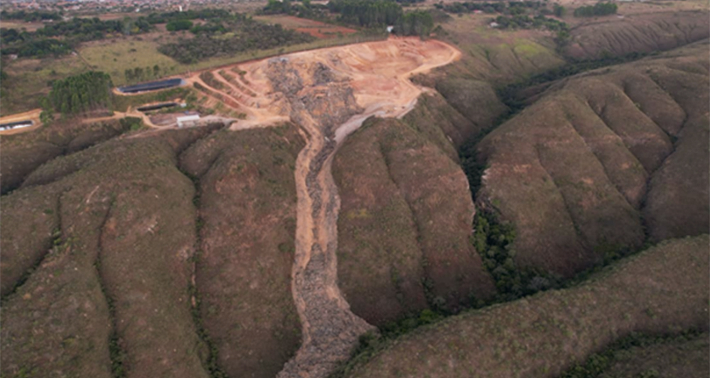 Aterro Sanitário Ouro Verde, em Padre Bernardo. Foto: Reprodução.