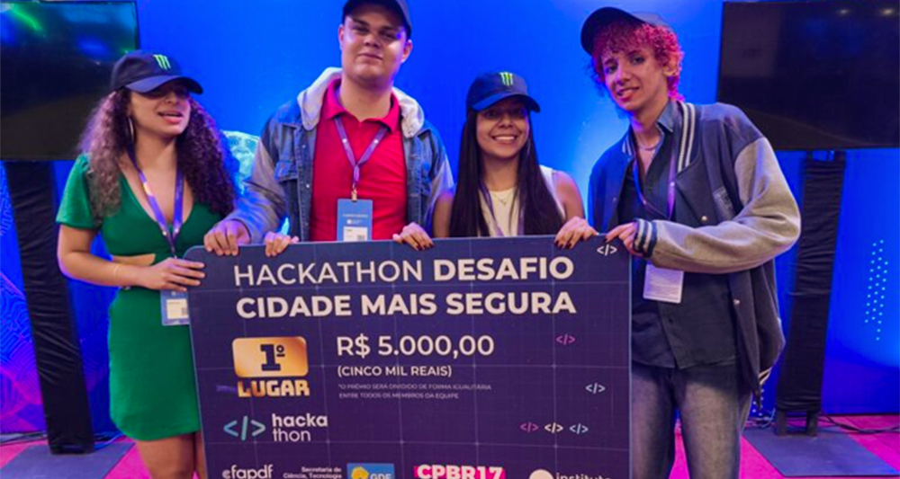 Estudantes da Escola do Futuro conquistam primeiro lugar na Campus Party Brasília. Foto: Secti.