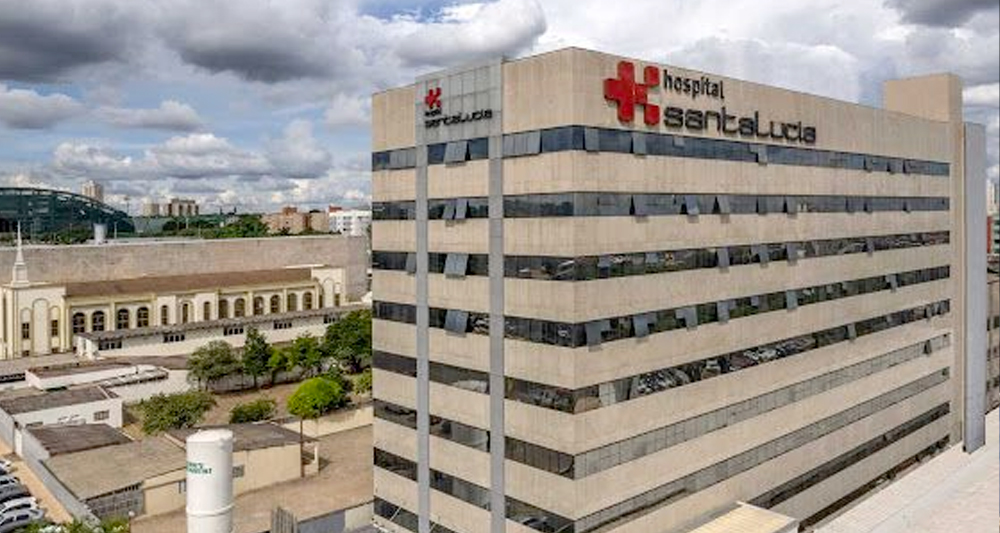 Fachada do Hospital Santa Lúcia no Gama, nova unidade credenciada pelo Ipasgo Saúde para atendimento no Entorno do DF