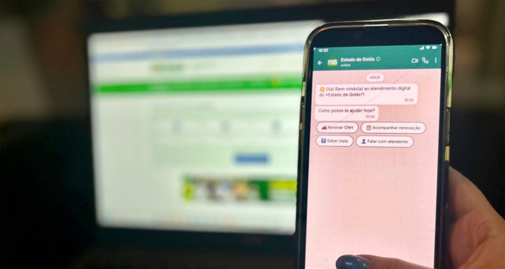 Governo de Goiás prepara lançamento de serviços públicos via WhatsApp para facilitar o atendimento à população.